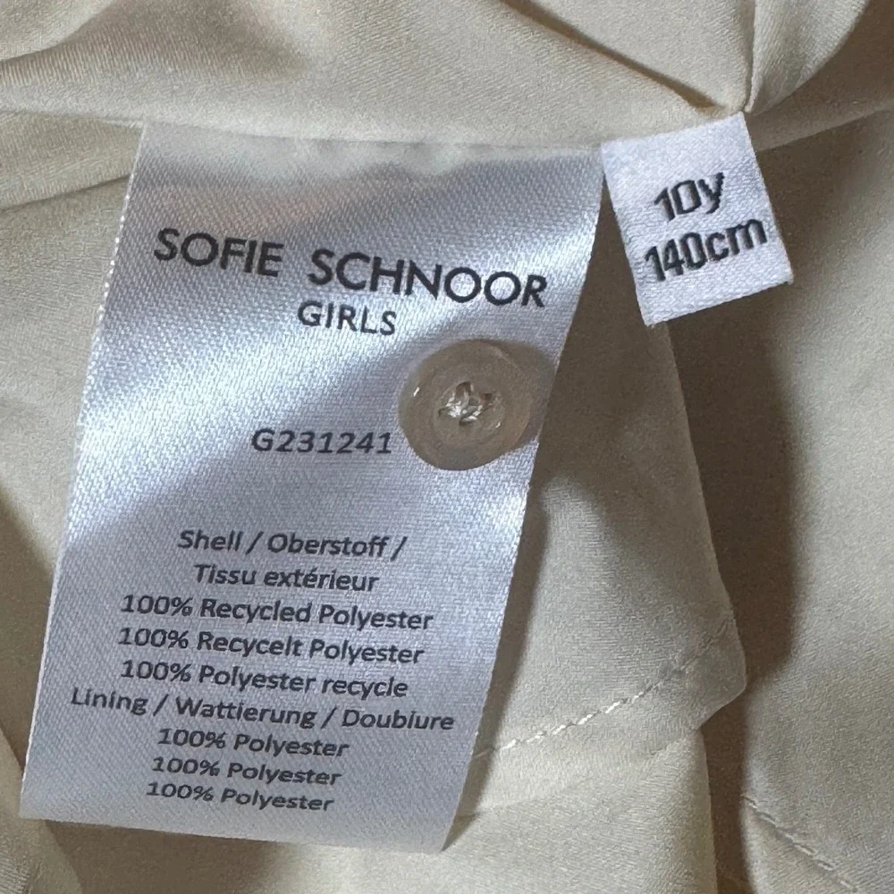 Sofie Schnoor Girls Dress 10Y Pink Floral Smocked Long‎ Sleeve Cottagecore - Picture 6 of 7